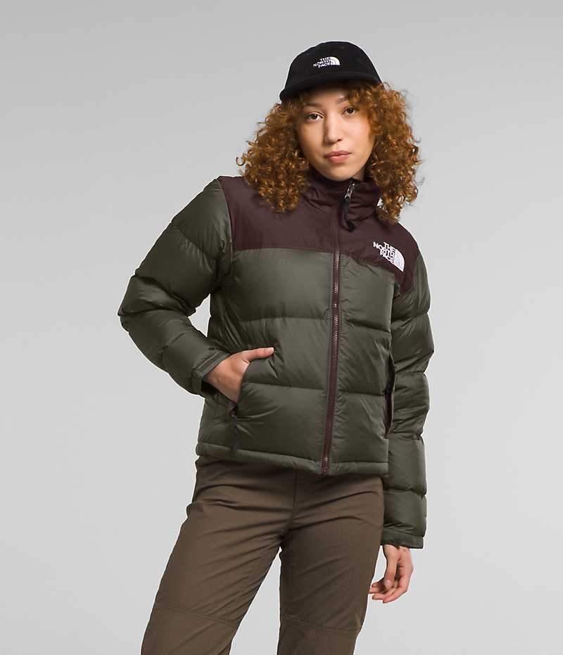 Doudoune The North Face 1996 Retro Nuptse Femme Vert Olive | FR VTBWM