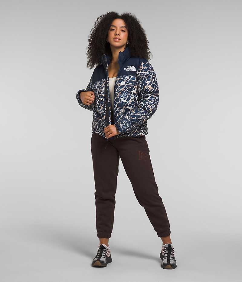 Doudoune The North Face 1996 Retro Nuptse Femme Bleu Marine | FRANCE YSGDK