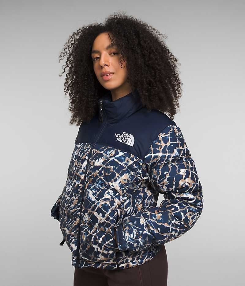 Doudoune The North Face 1996 Retro Nuptse Femme Bleu Marine | FRANCE YSGDK