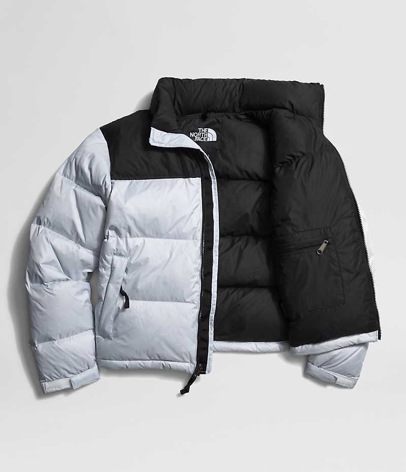 Doudoune The North Face 1996 Retro Nuptse Femme Noir Blanche | FR KWLVZ