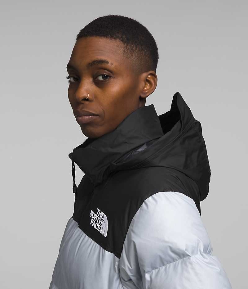 Doudoune The North Face 1996 Retro Nuptse Femme Noir Blanche | FR KWLVZ