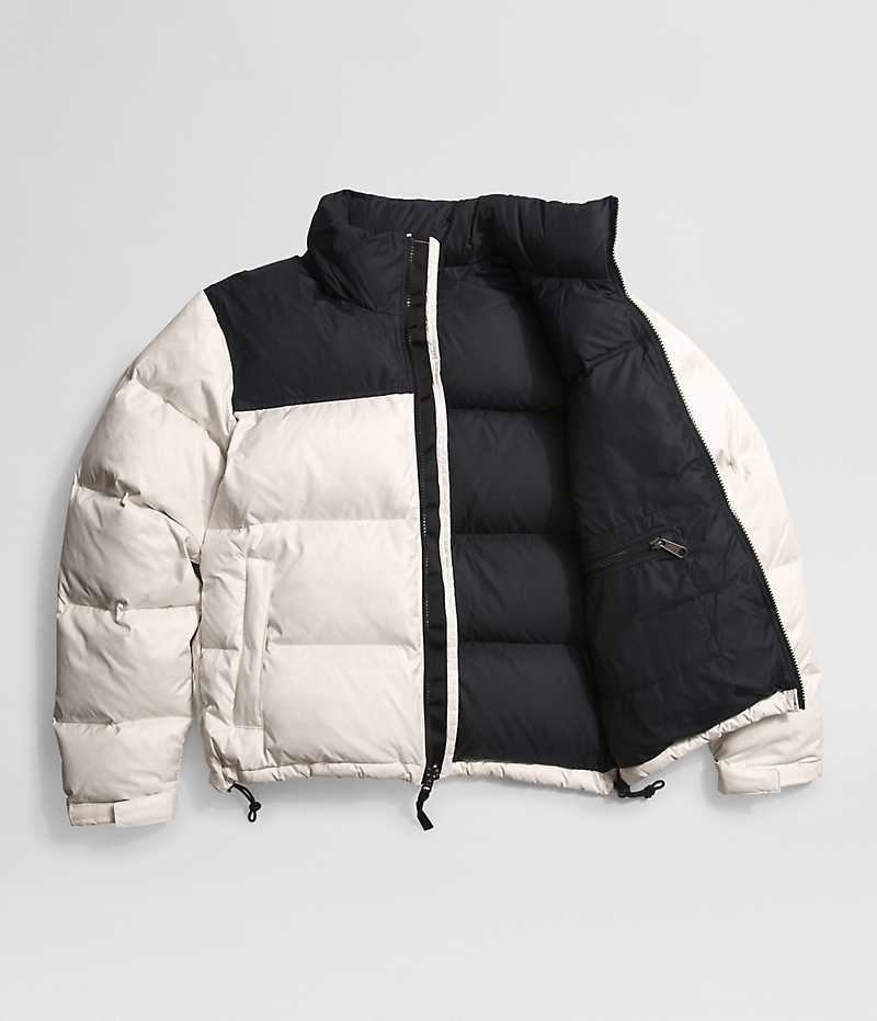 Doudoune The North Face 1996 Retro Nuptse Femme Blanche Noir | FRANCE HMURX