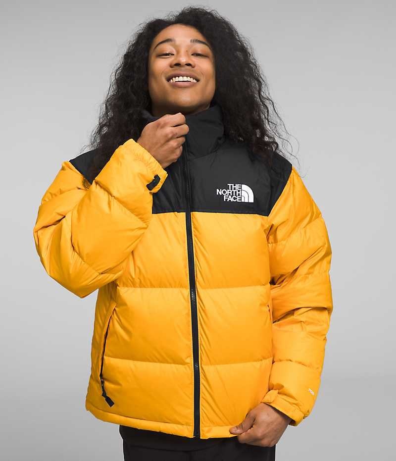 Doudoune The North Face 1996 Retro Nuptse Homme Doré Noir | PARIS ACYUO
