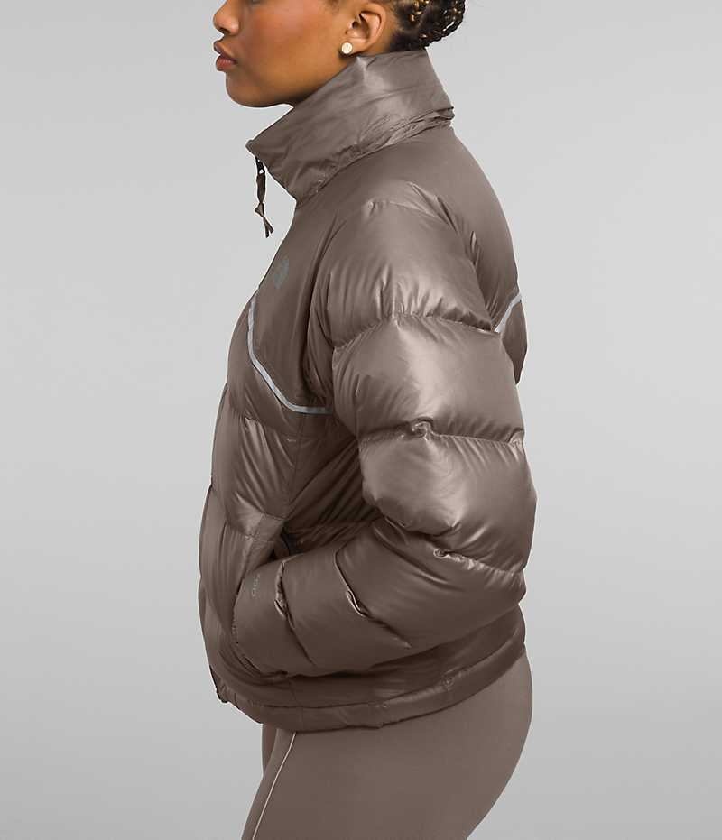 Doudoune The North Face 2000 Retro Nuptse Femme Marron | FR XAIVG