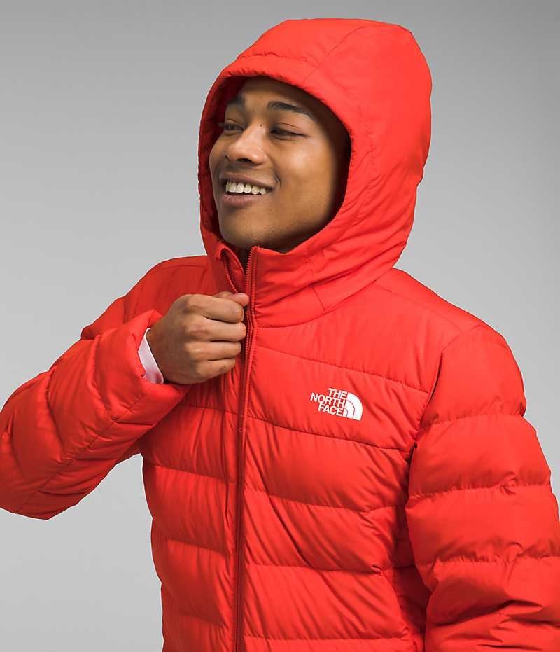 Doudoune The North Face Aconcagua 3 Hoodie Homme Rouge | FR YZLSJ