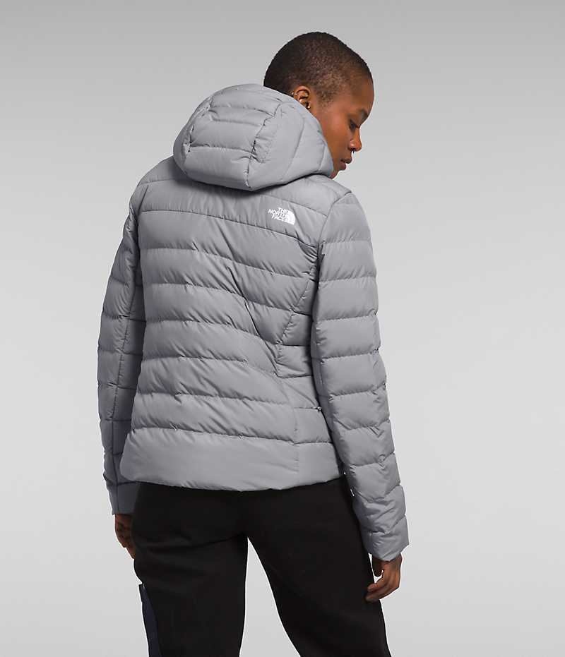 Doudoune The North Face Aconcagua 3 Hoodie Femme Grise | FRANCE PELXM