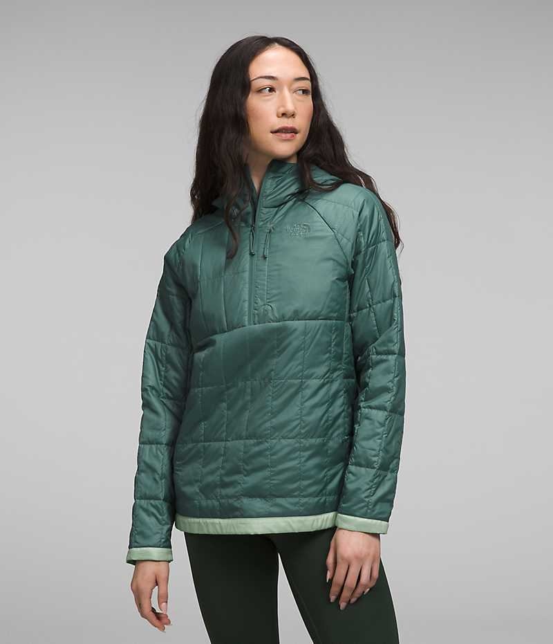 Doudoune The North Face Circaloft ¼-Zip Pullover Femme Turquoise | FR AZTHC