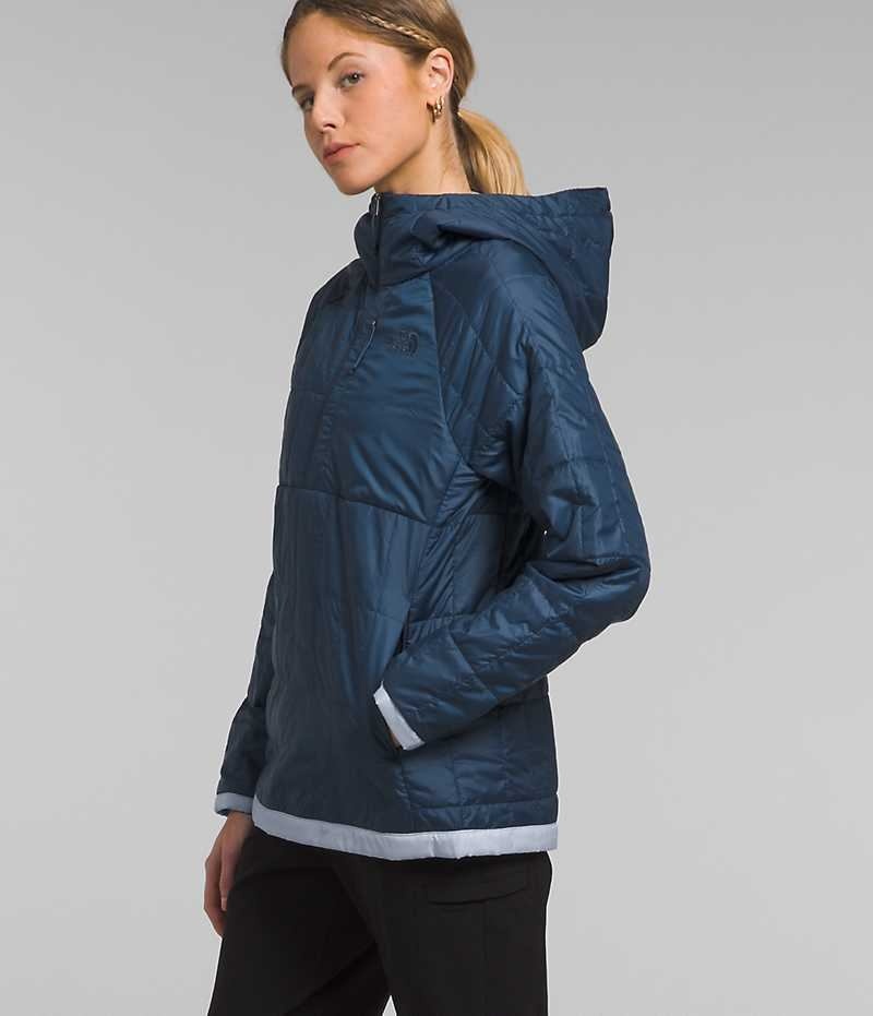 Doudoune The North Face Circaloft ¼-Zip Pullover Femme Bleu | FRANCE DHFWK