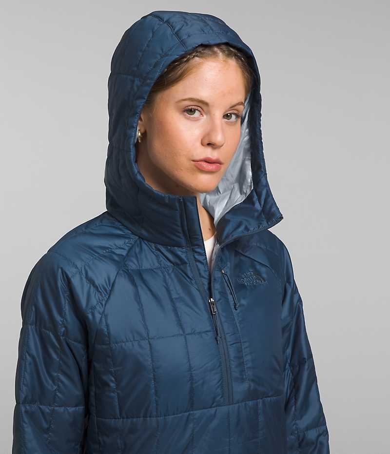 Doudoune The North Face Circaloft ¼-Zip Pullover Femme Bleu | FRANCE DHFWK