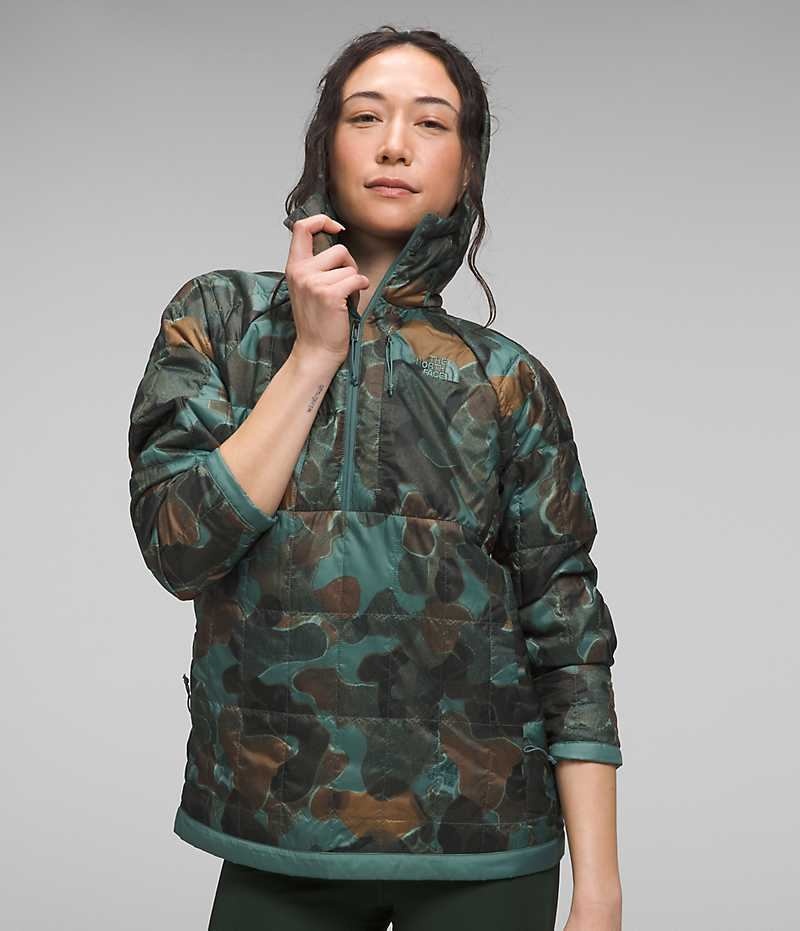 Doudoune The North Face Circaloft ¼-Zip Pullover Femme Camouflage | FR FTKBH
