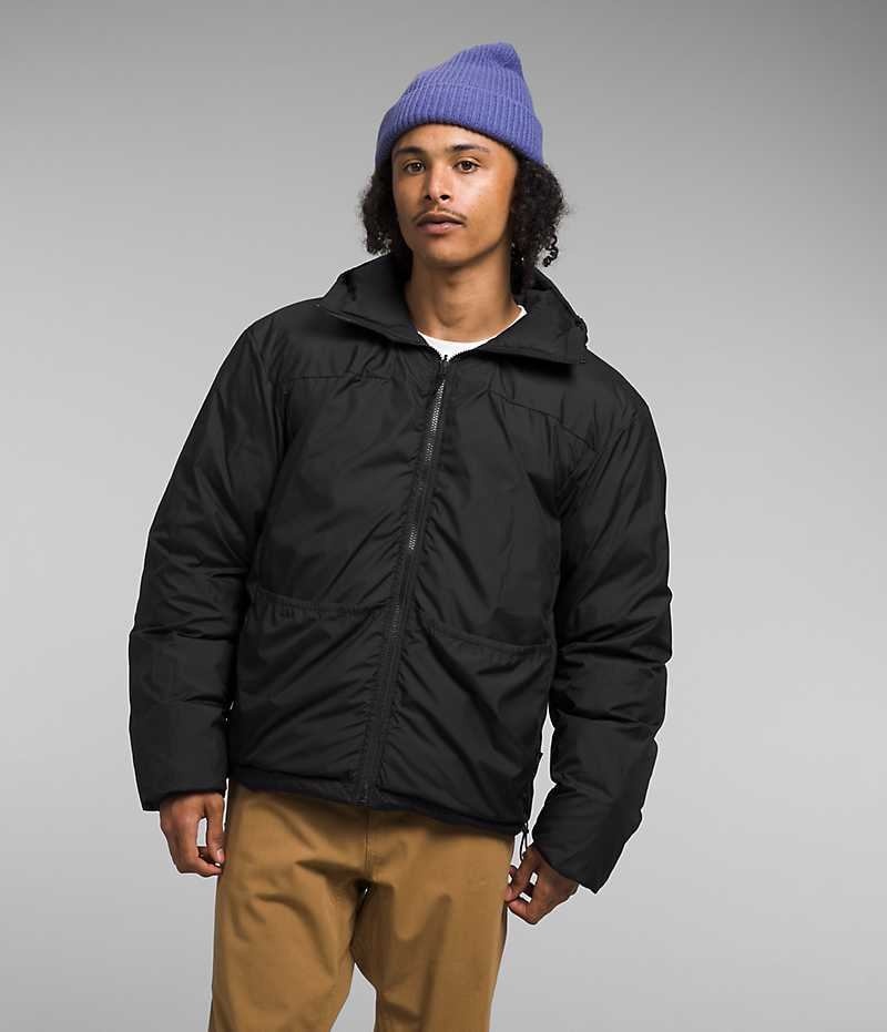 Doudoune The North Face Lhotse Reversible Hoodie Homme Noir | PARIS IRVCF