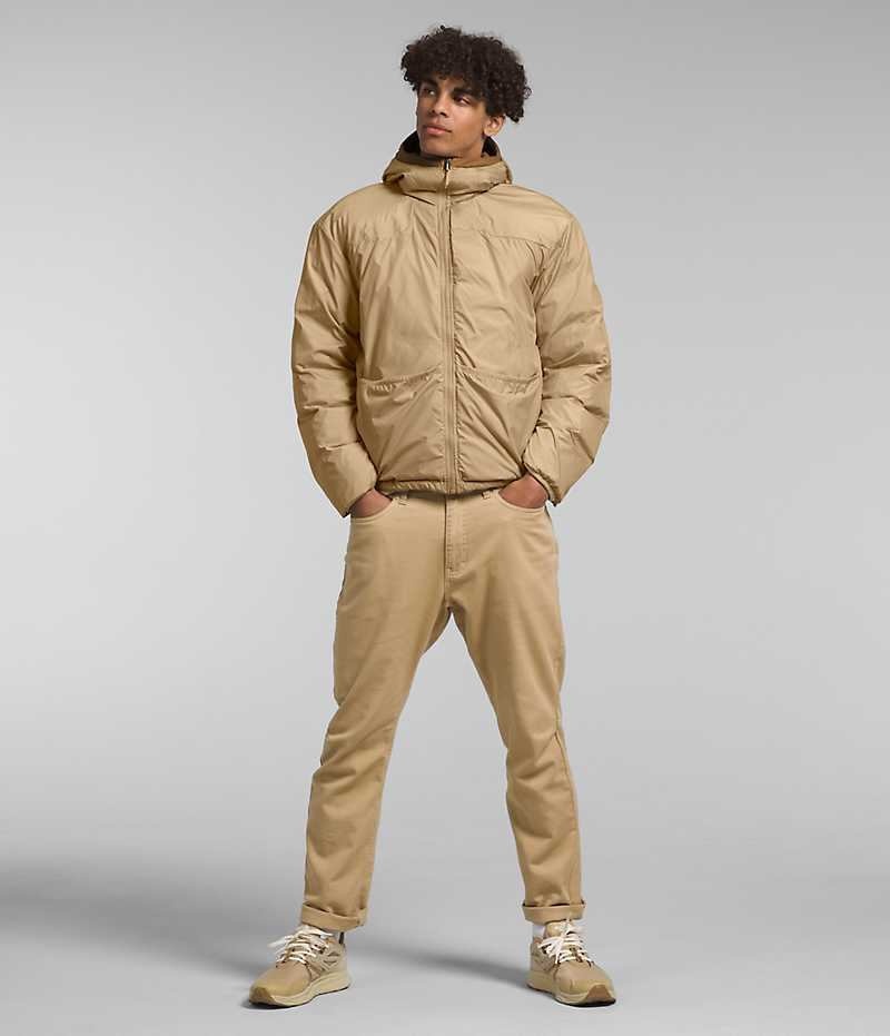 Doudoune The North Face Lhotse Reversible Hoodie Homme Kaki | FRANCE UTHOD