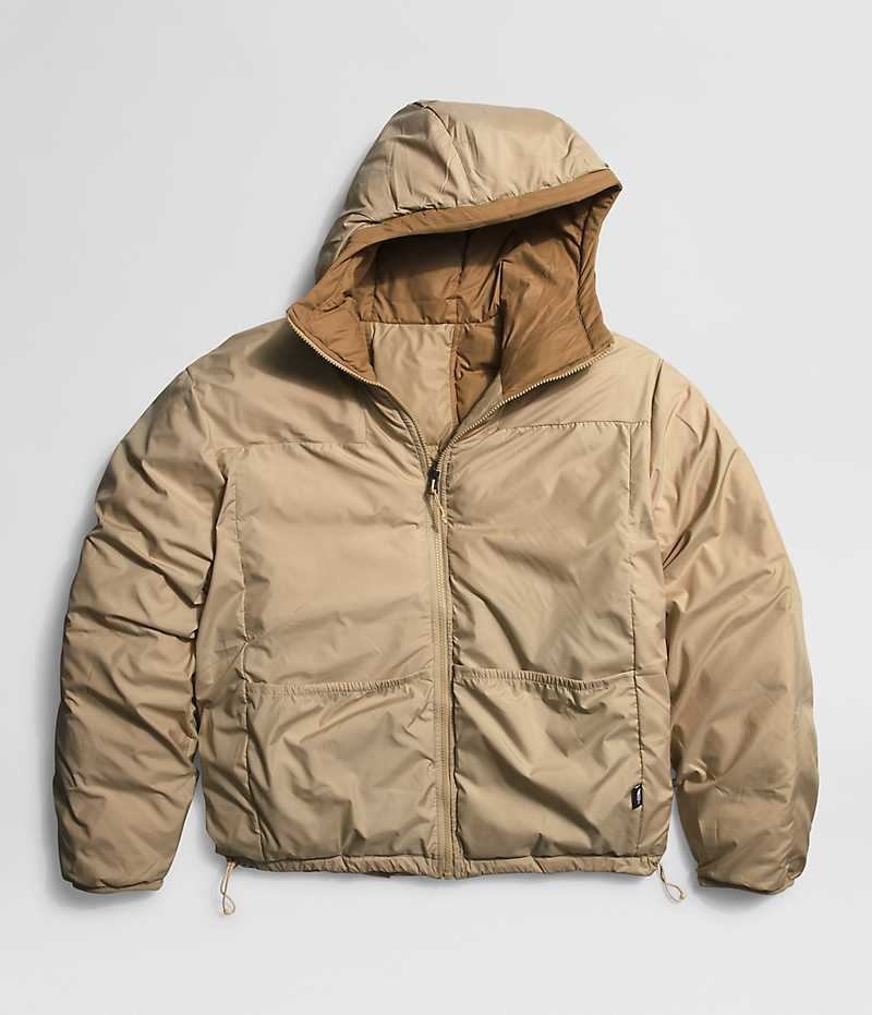 Doudoune The North Face Lhotse Reversible Hoodie Homme Kaki | FRANCE UTHOD