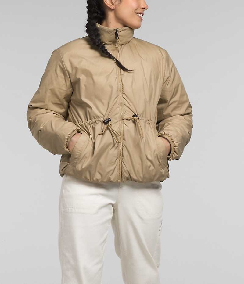 Doudoune The North Face Lhotse Reversible Femme Kaki | FR RYIUO