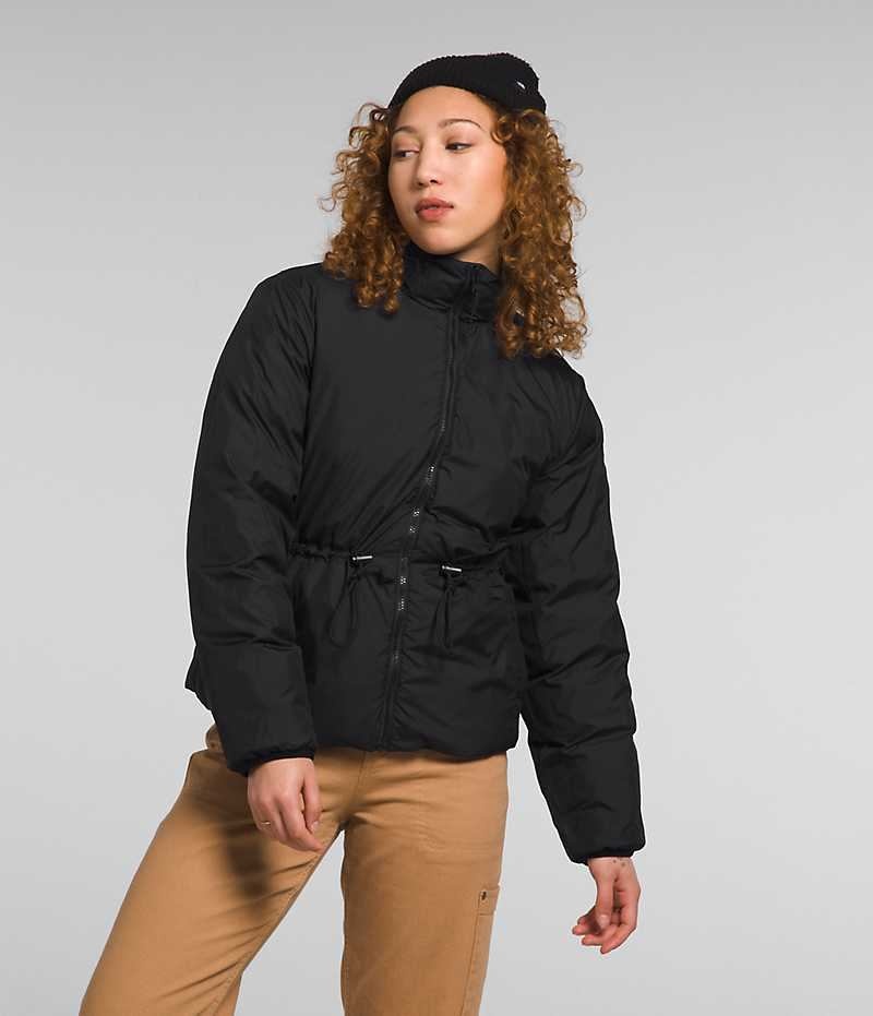 Doudoune The North Face Lhotse Reversible Femme Noir | PARIS NDJCQ