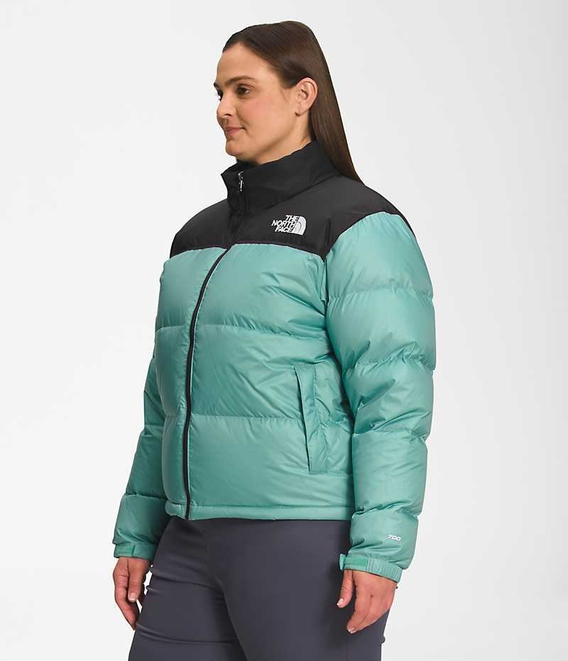 Doudoune The North Face Plus 1996 Retro Nuptse Femme Turquoise | PARIS MPNRV