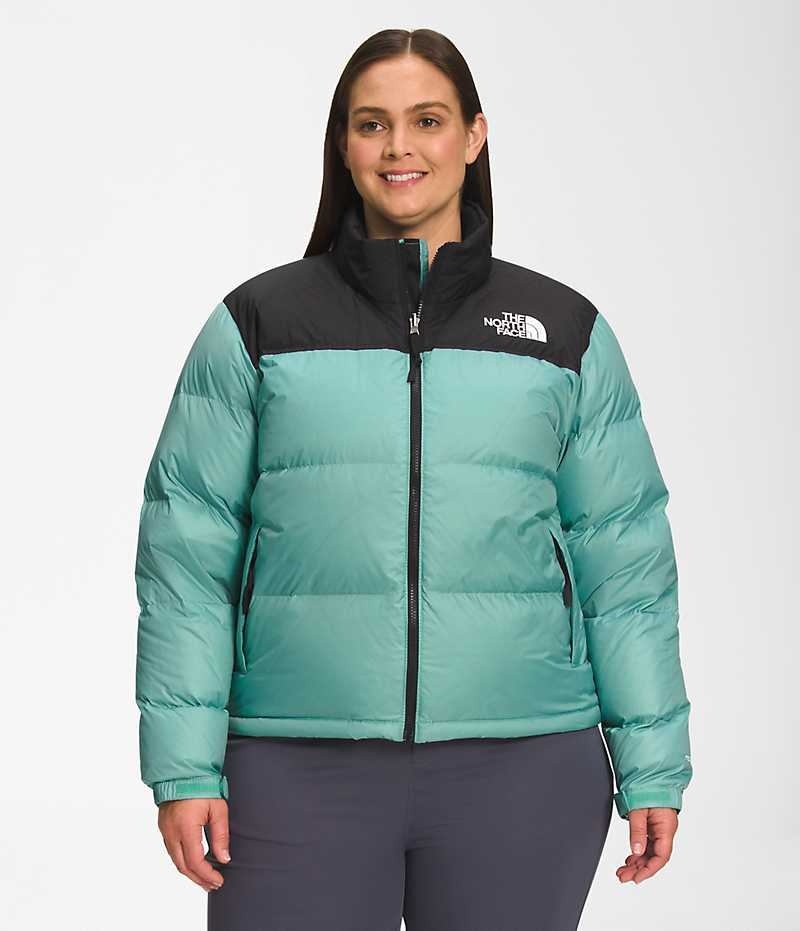 Doudoune The North Face Plus 1996 Retro Nuptse Femme Turquoise | PARIS MPNRV