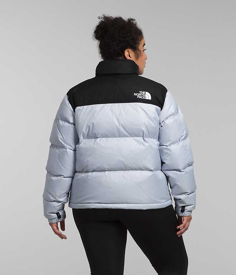 Doudoune The North Face Plus 1996 Retro Nuptse Femme Bleu Clair Noir | PARIS RJONK