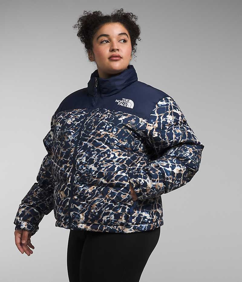 Doudoune The North Face Plus 1996 Retro Nuptse Femme Bleu Marine | FR UMANH