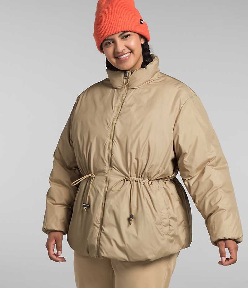 Doudoune The North Face Plus Lhotse Reversible Femme Kaki | PARIS DTHSO