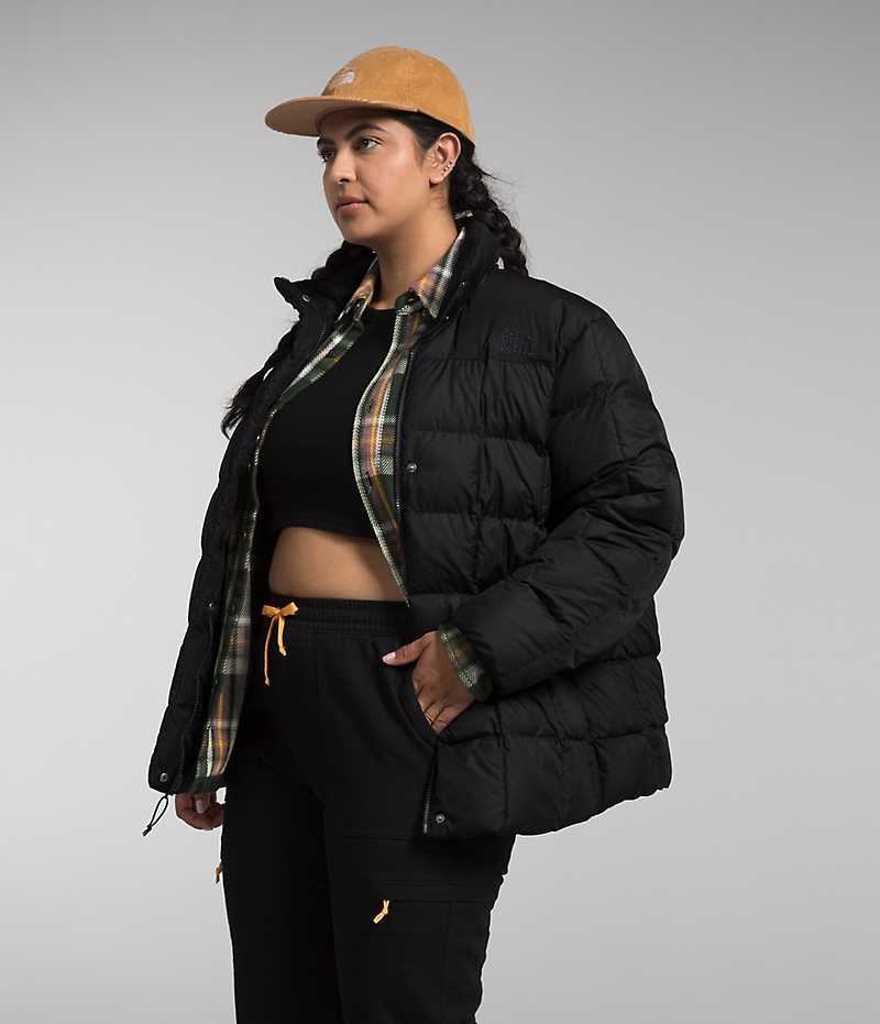 Doudoune The North Face Plus Lhotse Reversible Femme Noir | FRANCE NRQDP