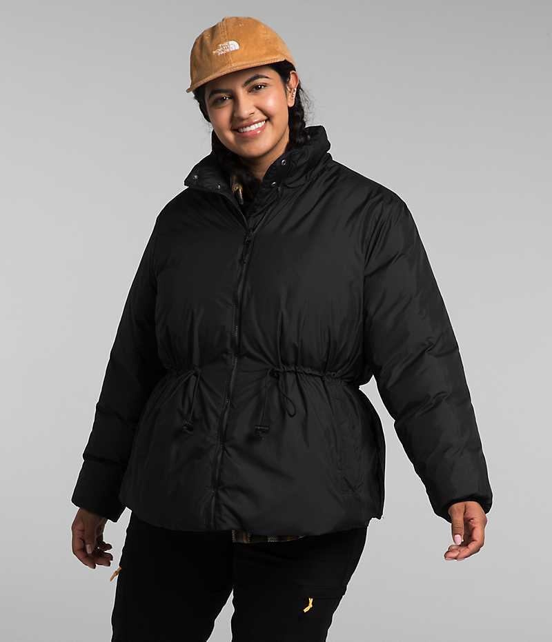 Doudoune The North Face Plus Lhotse Reversible Femme Noir | FRANCE NRQDP