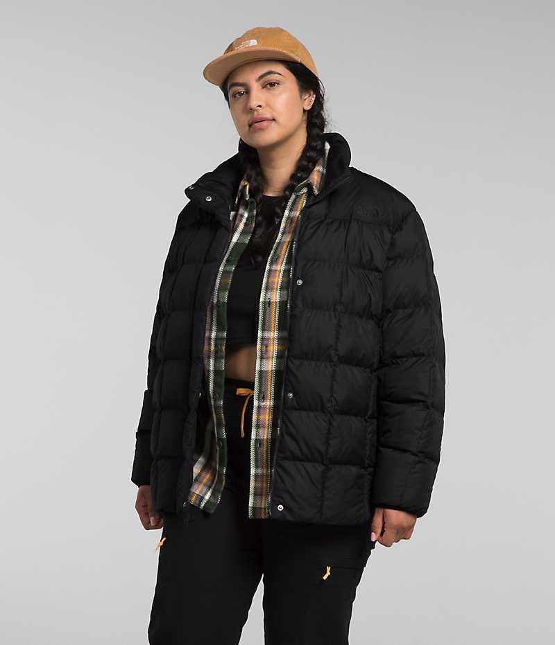 Doudoune The North Face Plus Lhotse Reversible Femme Noir | FRANCE NRQDP