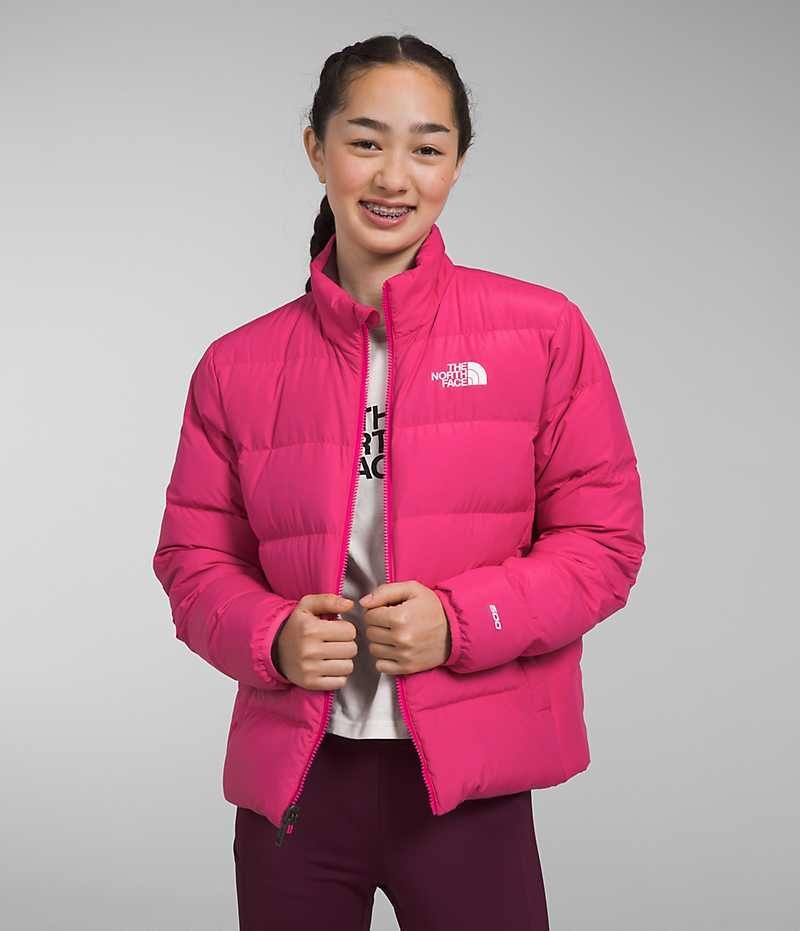 Doudoune The North Face Reversible North Fille Rose | PARIS MFKTE