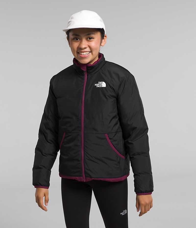 Doudoune The North Face Reversible North Fille Bordeaux | FR UHSYQ