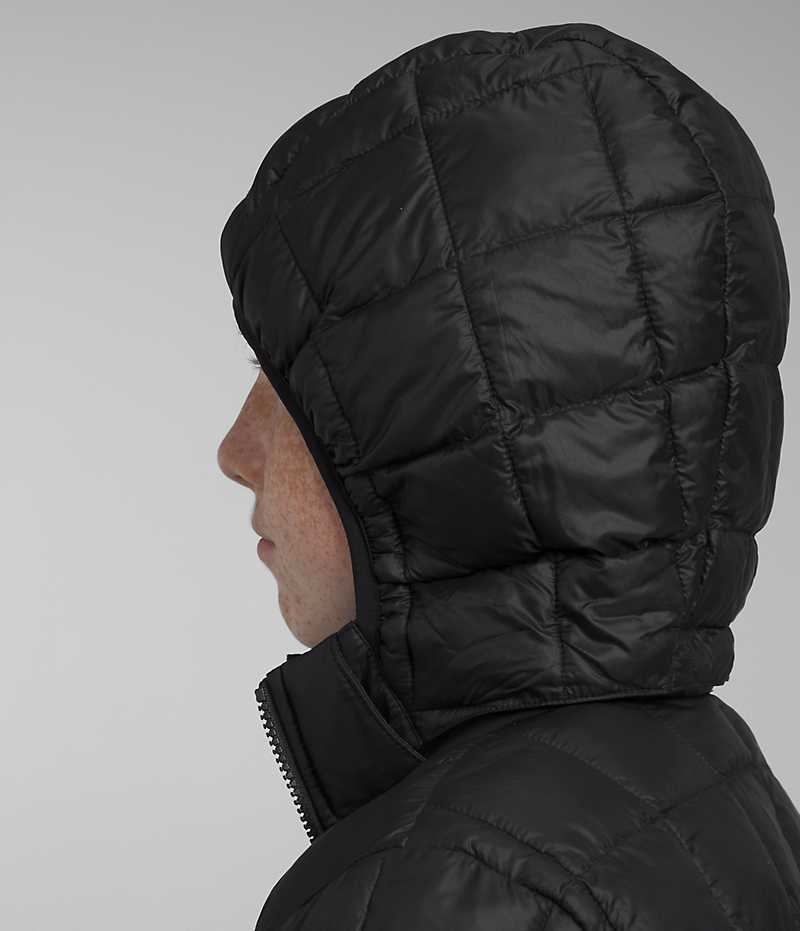 Doudoune The North Face ThermoBall™ Encapuchonné Garcon Noir | FR QZAFU