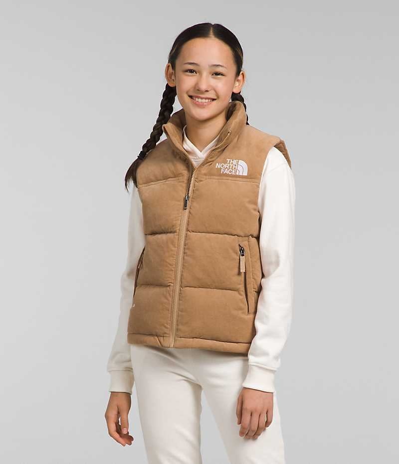Gilet The North Face 1996 Retro Nuptse Fille Marron | FRANCE RBCAZ