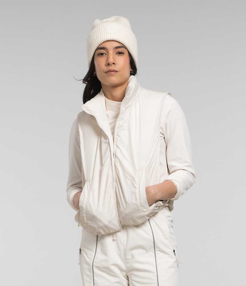 Gilet The North Face Lhotse Reversible Femme Blanche | FR GNQMC