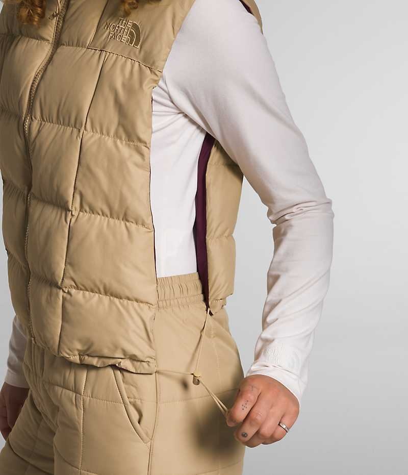 Gilet The North Face Lhotse Reversible Femme Kaki | PARIS MXSHV