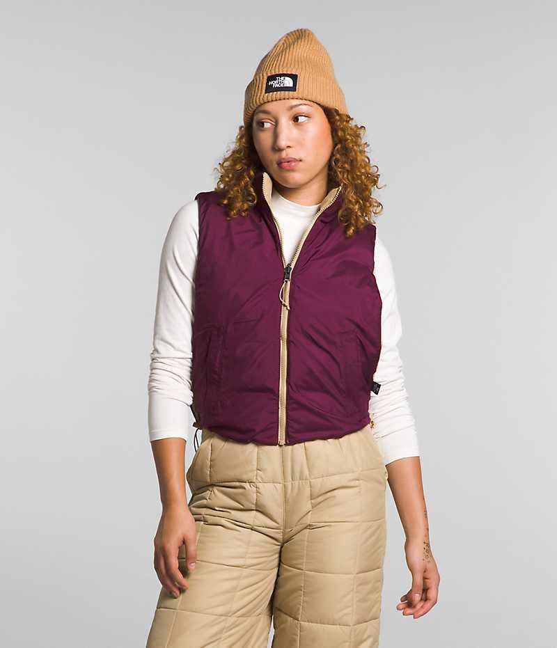 Gilet The North Face Lhotse Reversible Femme Kaki | PARIS MXSHV