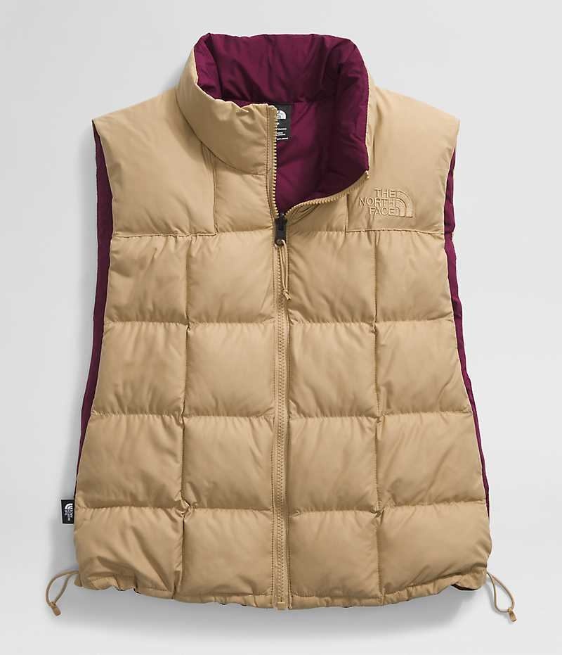 Gilet The North Face Lhotse Reversible Femme Kaki | PARIS MXSHV
