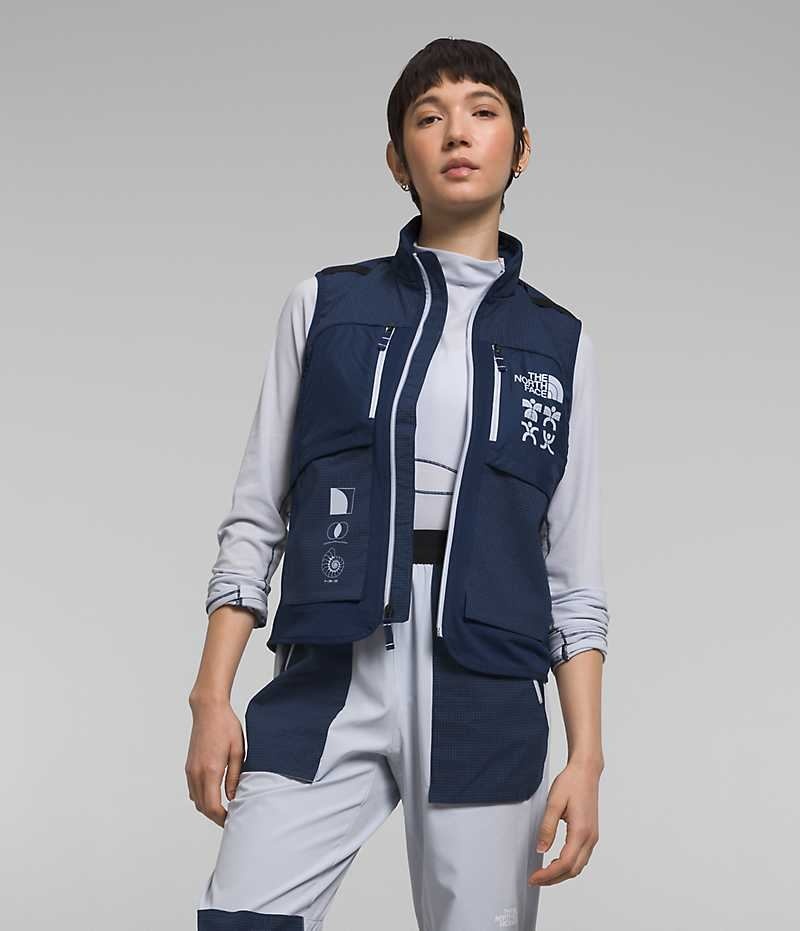 Gilet The North Face Trailwear D\'hiver Warm Flash Femme Bleu Marine | FR GSTYJ