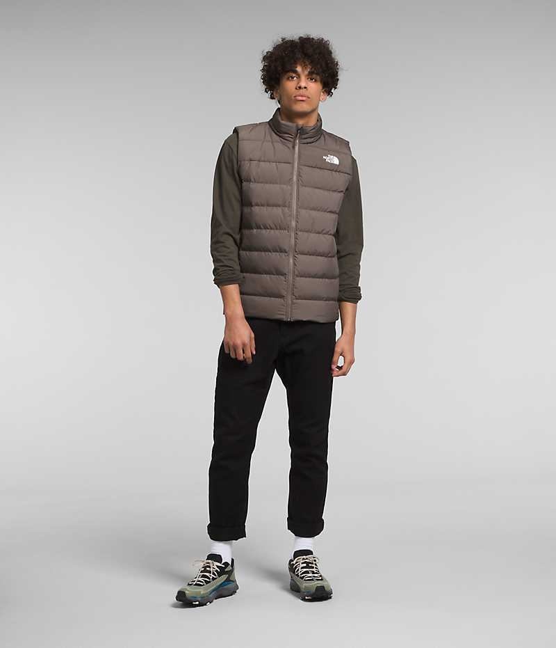 Gilet en Duvet The North Face Aconcagua 3 Homme Marron | FR BQGRM