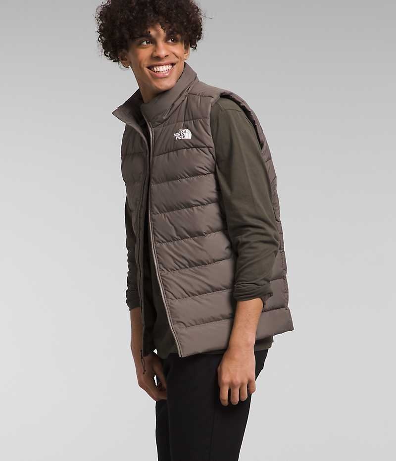 Gilet en Duvet The North Face Aconcagua 3 Homme Marron | FR BQGRM