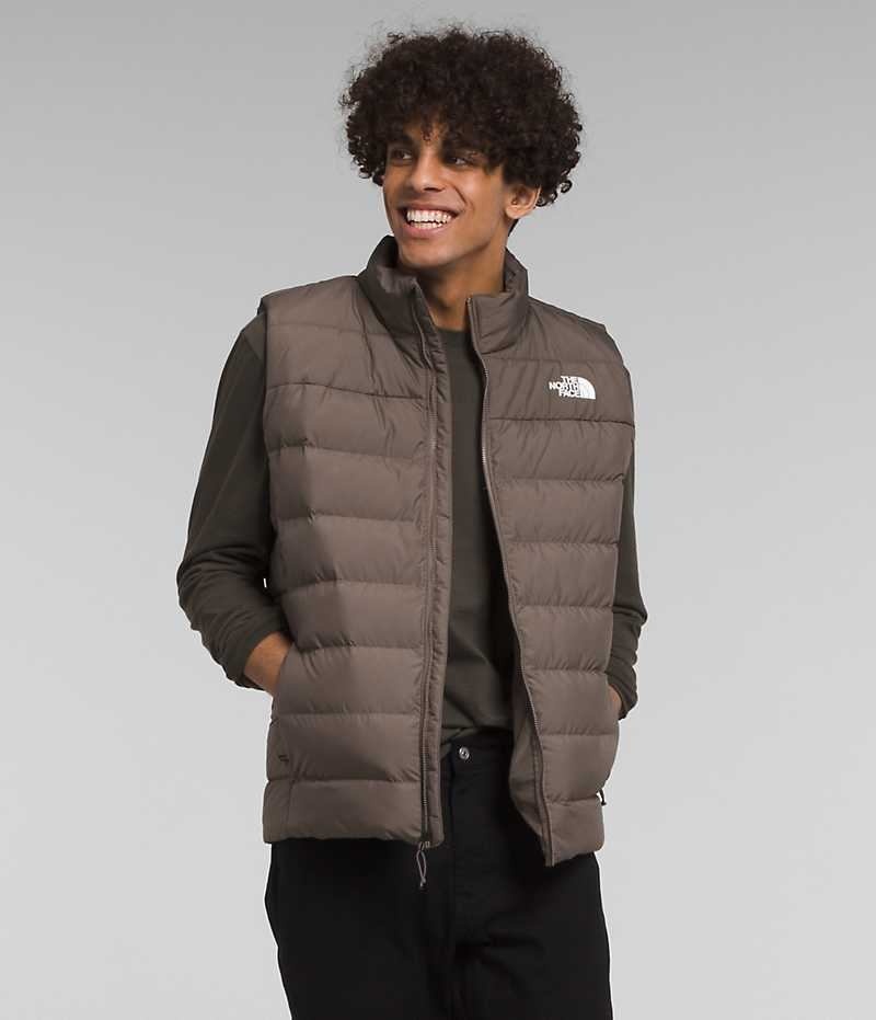 Gilet en Duvet The North Face Aconcagua 3 Homme Marron | FR BQGRM