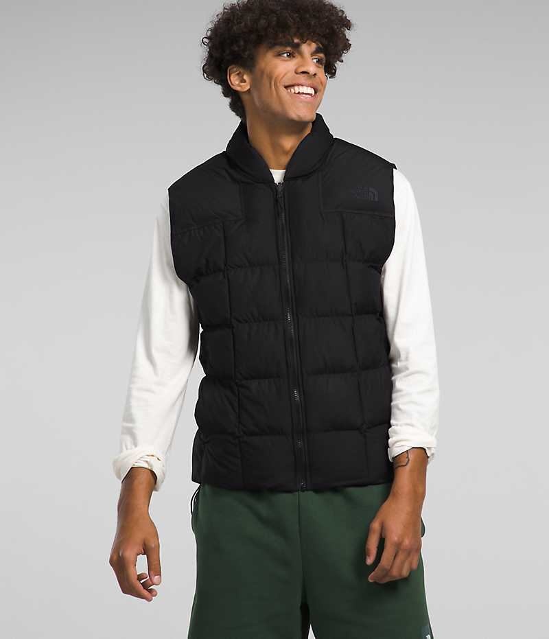 Gilet en Duvet The North Face Lhotse Reversible Homme Noir | PARIS WGPDZ