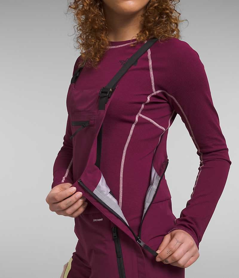 Pantalon Bib The North Face Dragline Femme Bordeaux | FR DNKRE