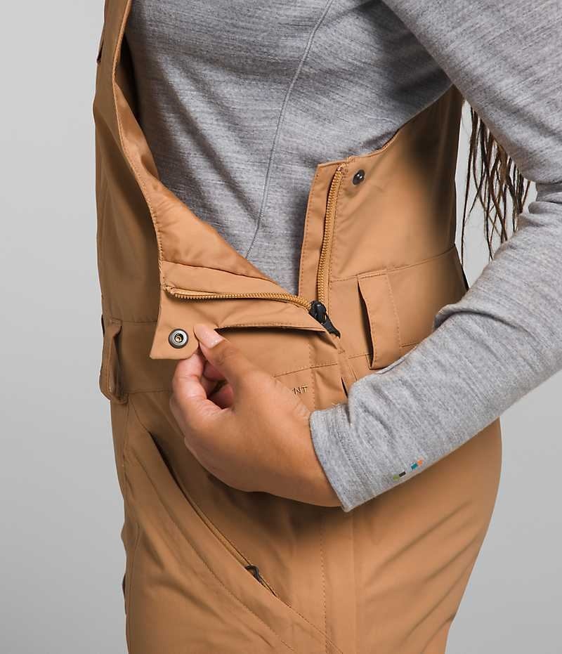 Pantalon Bib The North Face Freedom Femme Kaki | FRANCE ONZQE