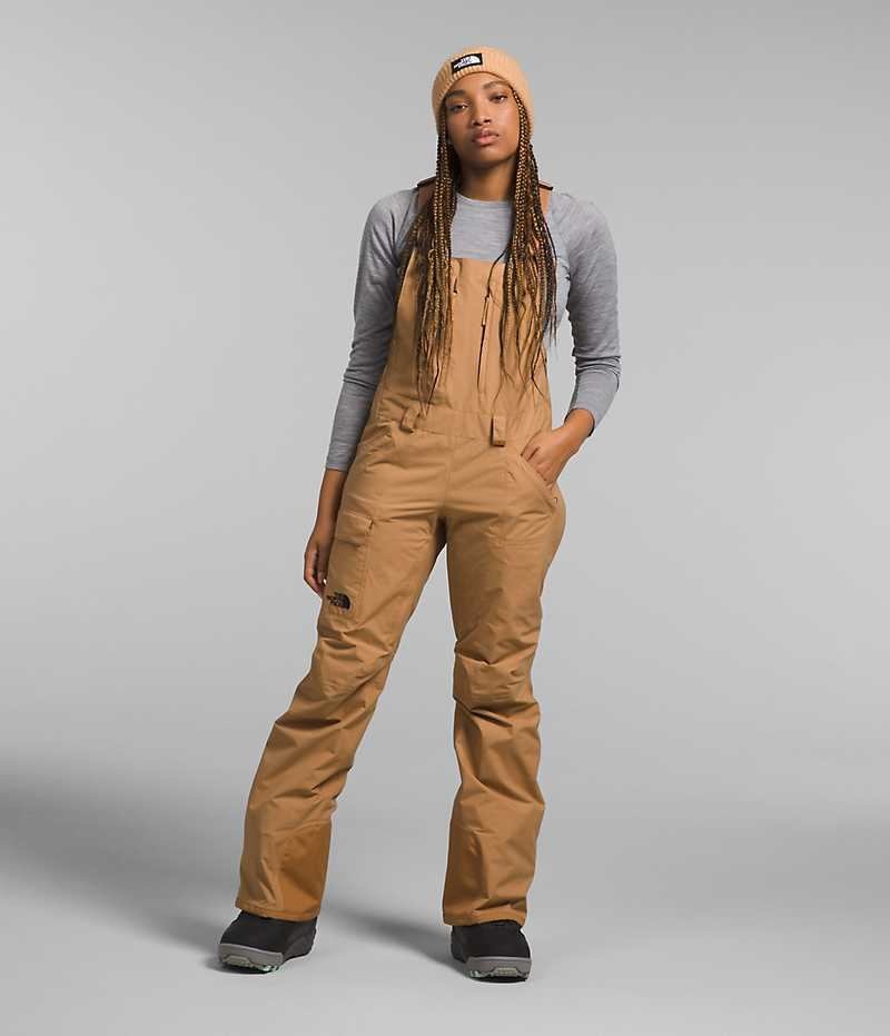 Pantalon Bib The North Face Freedom Femme Kaki | FRANCE ONZQE