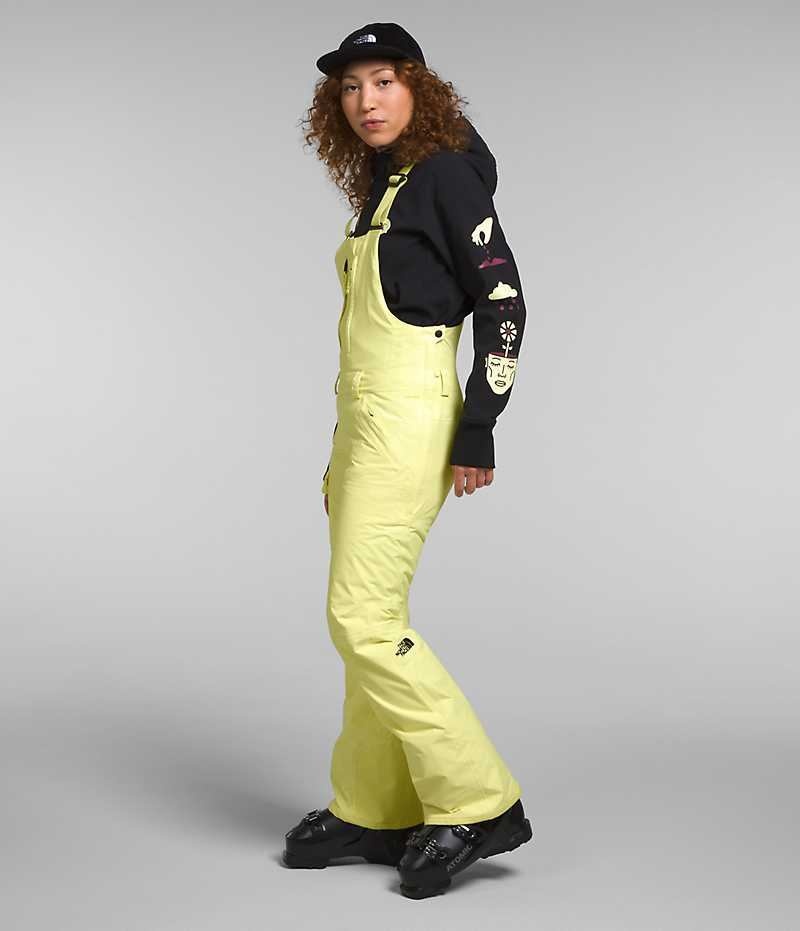 Pantalon Bib The North Face Freedom Insulated Femme Jaune | PARIS YLNFD