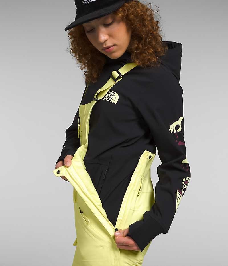 Pantalon Bib The North Face Freedom Insulated Femme Jaune | PARIS YLNFD