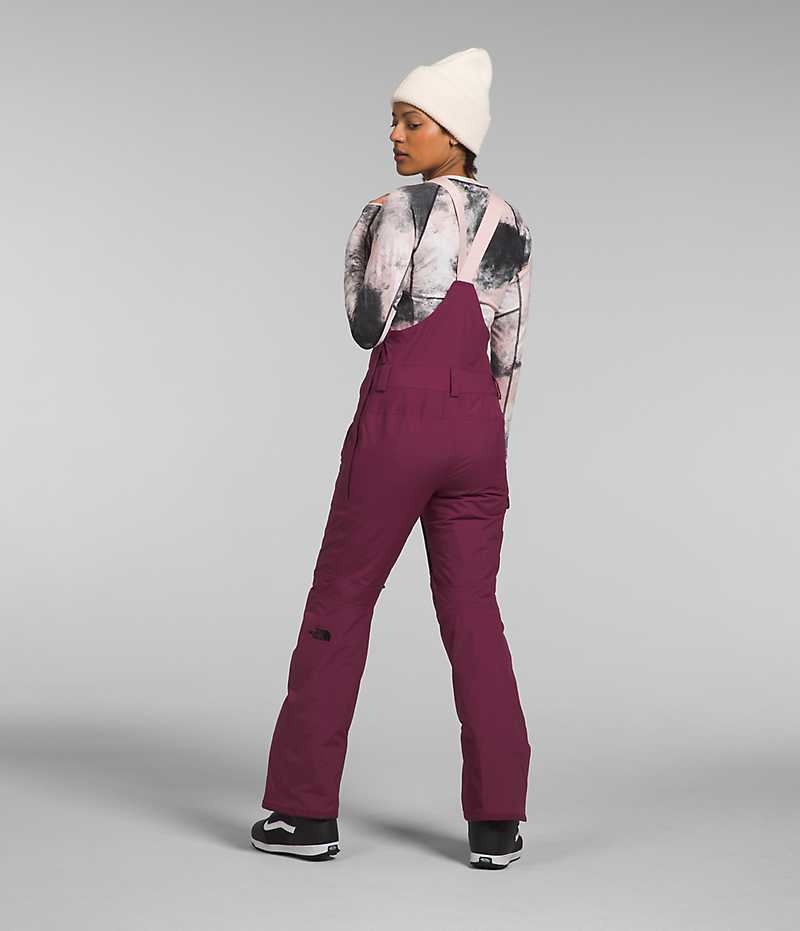 Pantalon Bib The North Face Freedom Insulated Femme Bordeaux | FRANCE PYXNA
