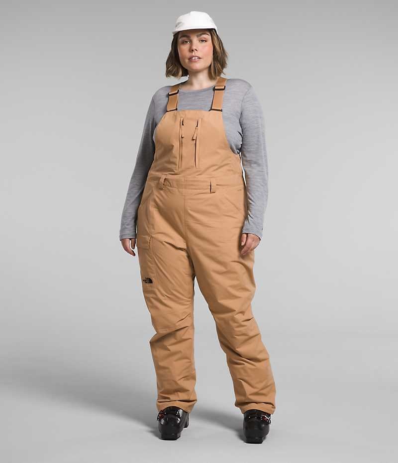 Pantalon Bib The North Face Plus Freedom Femme Kaki | FRANCE LVQHO
