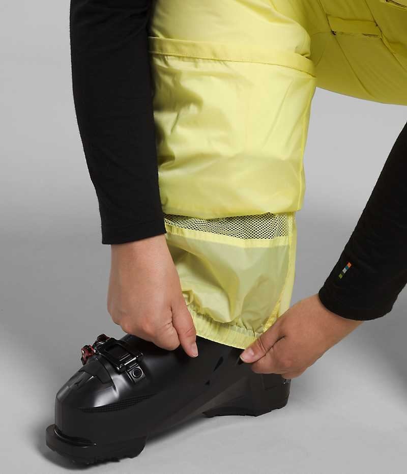 Pantalon Bib The North Face Plus Freedom Insulated Femme Jaune | FRANCE CYZBP
