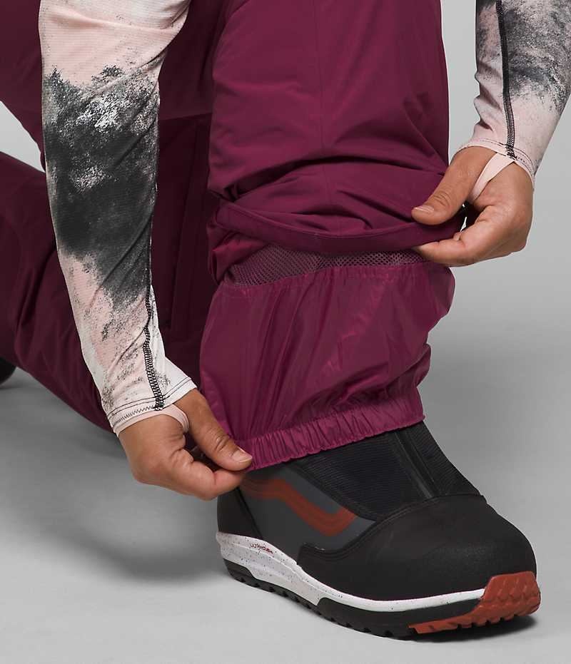 Pantalon Bib The North Face Plus Freedom Insulated Femme Bordeaux | PARIS NDJCZ