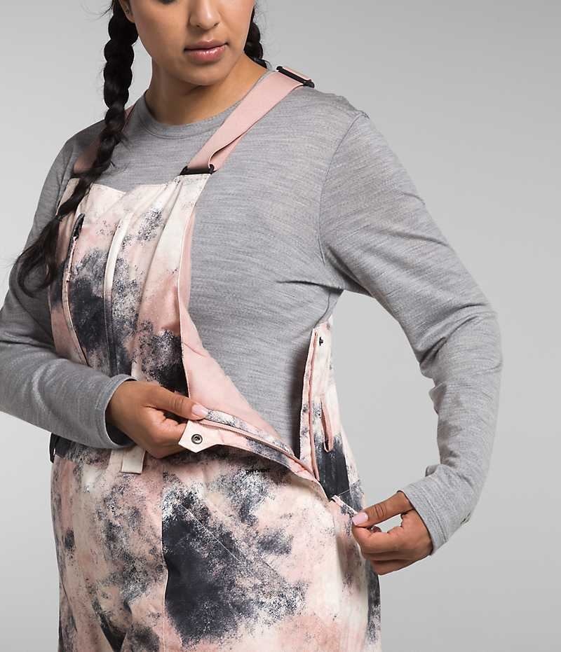 Pantalon Bib The North Face Plus Freedom Insulated Femme Rose | FR DYUJA